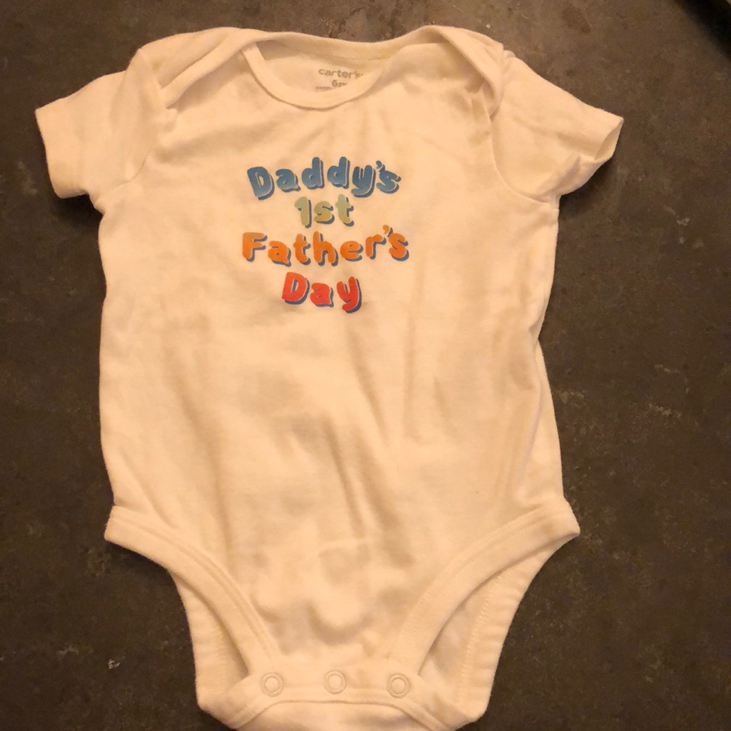 Unisex Daddys First Fathers Day Onesie Unisex Daddys First Fathers Day Onesie